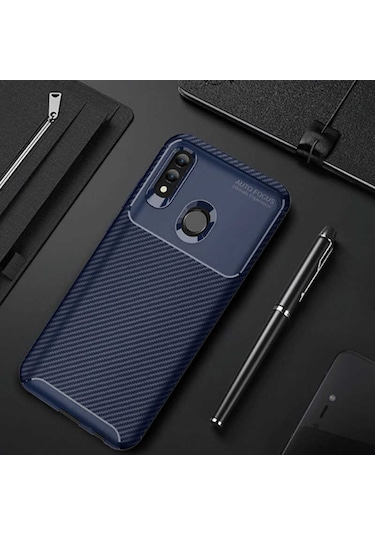 Huawei P Smart 2019 Kilif Karbon Silikon Case 389460408