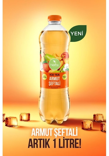 Ice Tea Armut Şeftali Soğuk Çay 1 Litre X 12 Adet
