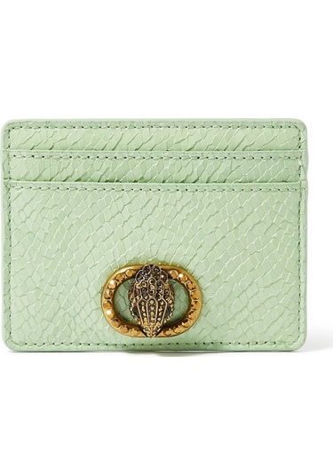 Kurt Geiger Chelsea Card Holder, Kompakt Deri Kartlık Kadın Yeşil