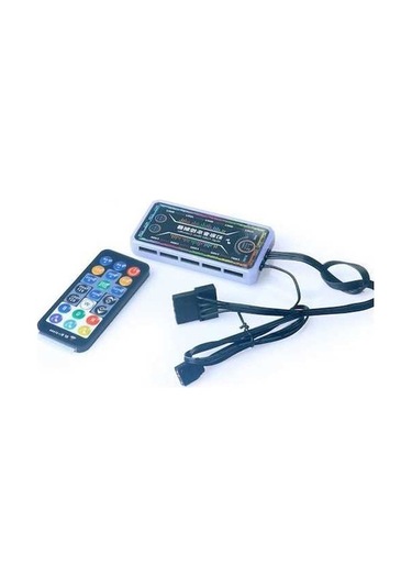 Novahub Rgb Fan Ve Işık Kontrolü, Uzaktan Kumanda, Müzik Uyumlu Aydınlatma Sistemi Optik Optik