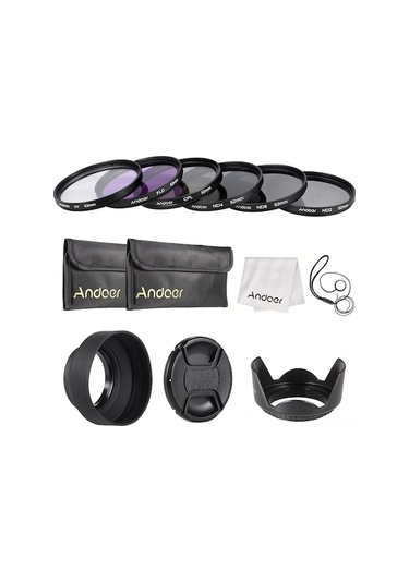 Andoer 52mm 6'lı Filtre Seti Uv, Cpl, Fld, Nd2/4/8 + Aksesuarlar İle Profesyonel Fotoğrafçılık