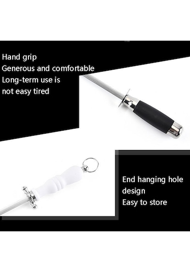 10 Adet Stil 6 Taşlama Çubuğu Mutfak Bileme Aracı