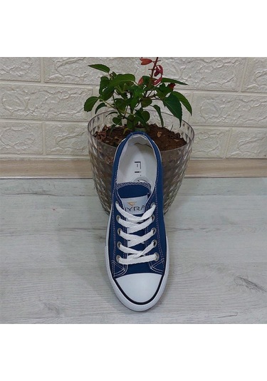 Fiyra 554 Kot Mavi Kısa Unisex Sneaker Keten Spor Ayakkabı 001