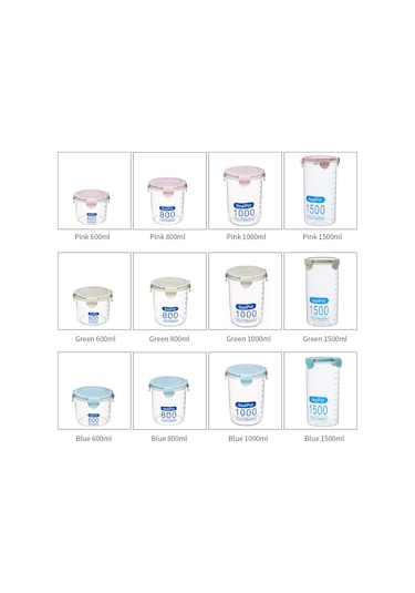 Yaleker Hava Geçirmez Pp Gıda Saklama Kabı - Kuru Gıda, Tahıl Ve Kahve Depolama Yeşil