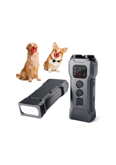 Geeroyoo P9 Akıllı Köpek Eğitim Cihazı: Çift Başlı Ultrasonik, Led Fenerli, Taşınabilir Ve Şarj Edilebilir Köpek Caydırıcı