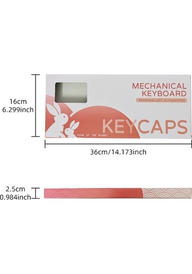 Honeybeeshop Btfoor 130 Tuşlu Pbt Anahtar Kapağı Karikatür Cherry Yükseklik 6.25u Renk Seçenekli