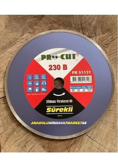 Procut 230mm Seramik Kesici Granit Kesici Mermer Kesici Disk