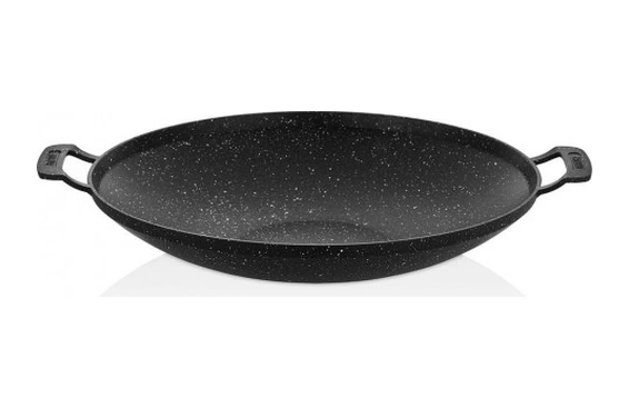 Amboss Vento 34 Cm Döküm Sac Kavurma Gözleme Tavası AMBOSS.093 Siyah