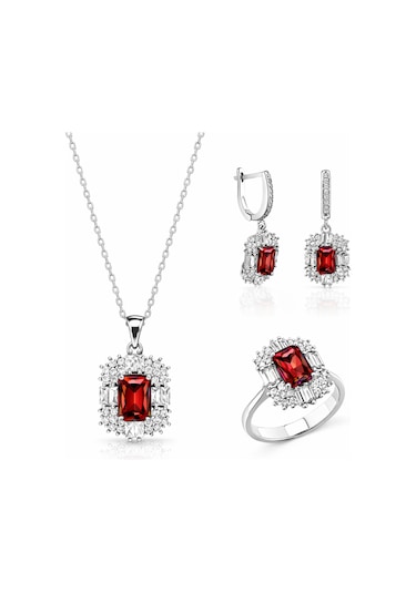 Servi 925 Ayar Gümüş Radiant Baget Set-97