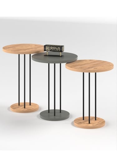 Zigon Sehpa Terra Ceviz Antrasit