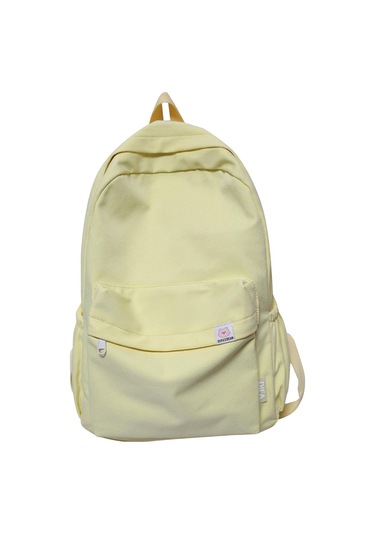 Suntek Düz Renk Sırt Çantası Kamp Için Hafif Açık Sarı