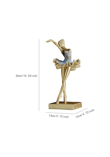 Suntek Dans Eden Kız Figürü El Sanatları Süslemesi 13cmx12cmx26cm