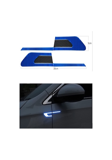 Oto Sticker Reflektörlü Yan Kapı Yapıştırma Oto Aksesuar