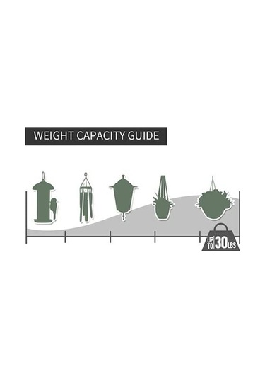 Neevoyu Demir Duvarlı Asma Aracı, Bahçe Bitkileri, Kuş Yemlikleri, Fenerler İçin Dayanıklı, Kolay Kurulum, Siyah, 30 Pound Yük Kapasitesi