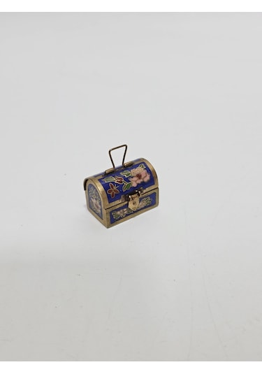 Antika Cloisonne Minyatür Kutu 3,1x2,2cm 114