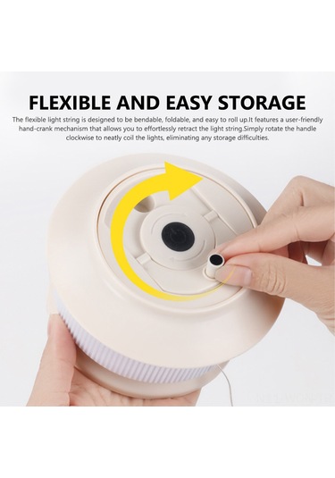 Neevoyu Suya Dayanıklı 5 Aydınlatma Modlu 3000mah Şarjlı Kamp Işığı - 20m Esnek Şerit Yeşil