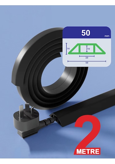 Greentech Esnek Kablo Kanalı Siyah / Gt-kk06