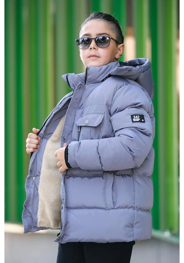 Erkek Çocuk Şişme Mont Km.0041 Gri
