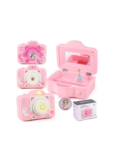 Çocuk Dönen Müzik Kutusu Simülasyon Kamera Projeksiyon Bale Dans