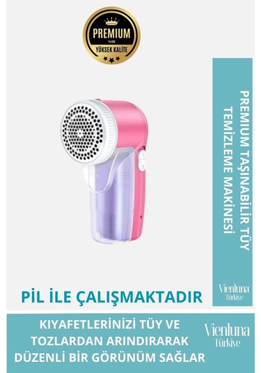 Premium Pilli Taşınabilir Tüy Temizleme Makinesi Hızlı Pratik Koltuk Halı Kazak Temizleyici Çok Renkli