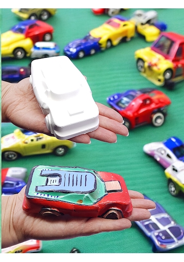 Taş Boyama Okul-ev Çocuk Etkinliği, 14 Parça Xxl-xl-l Dev Arabala