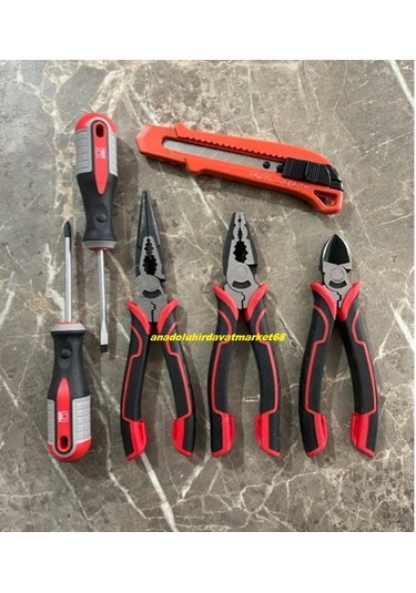 Dmr Pense Seti 180mm Pense Yankeski Kargaburun Maket Bıçak Tornavida 6lı Diğer