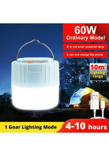 Güneş Led Kamp Işık Uzaktan Kumanda Çadır Lambası Usb Şarj Edilebilir Ampul Açık Yürüyüş Taşınabilir Fener & Kafa Lambası 56564122 Çok Renkli