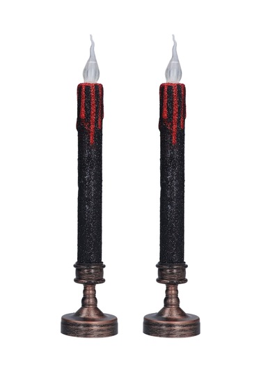 Kan Damlayan Alevsiz Mumlar Işık Güvenli Dekoratif Led Konik Mumluklar Cadılar Bayramı Korku Temalı Parti İçin Işık Diğer