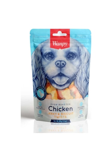 Wanpy BA-04H Bisküvi Üzeri Tavuk Sargılı Köpek Ödülü 100 G