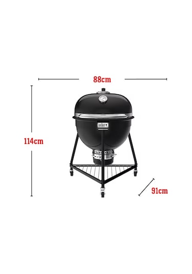 Weber Summit Kamado E6 Kömürlü Mangal Siyah