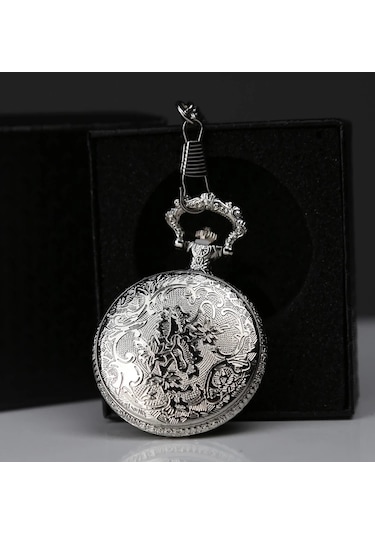 Özel Kutulu Gümüş Köstekli Saat Alk4686