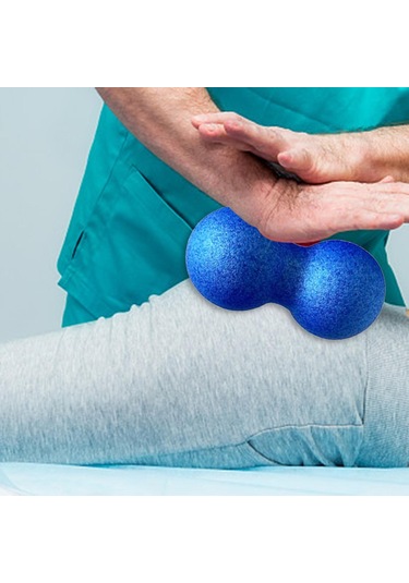 Homyl Egzersiz Yoga Sporları Için Fıstık Masaj Topu Aracı Mavi