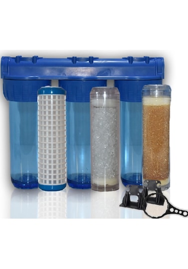 Watermelon Daire Bina Sayaç Girişi 3 Aşama Su Arıtma Sistemi Ağır Kireç Önleyici Set