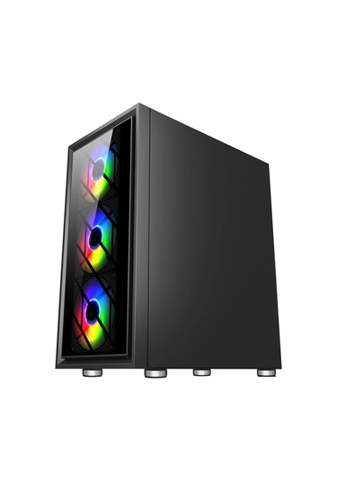 1st Player Ar7-g Siyah 750w 80+ Sılver Atx 3.1 Argb 4x12cm Fan Temperli Cam Usb 3.0 Atx Kasa