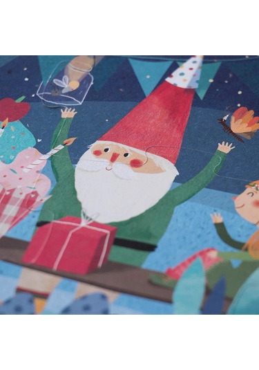 Londji Happy Birthday Unicorn Çift Taraflı Puzzle Canlı Renkler