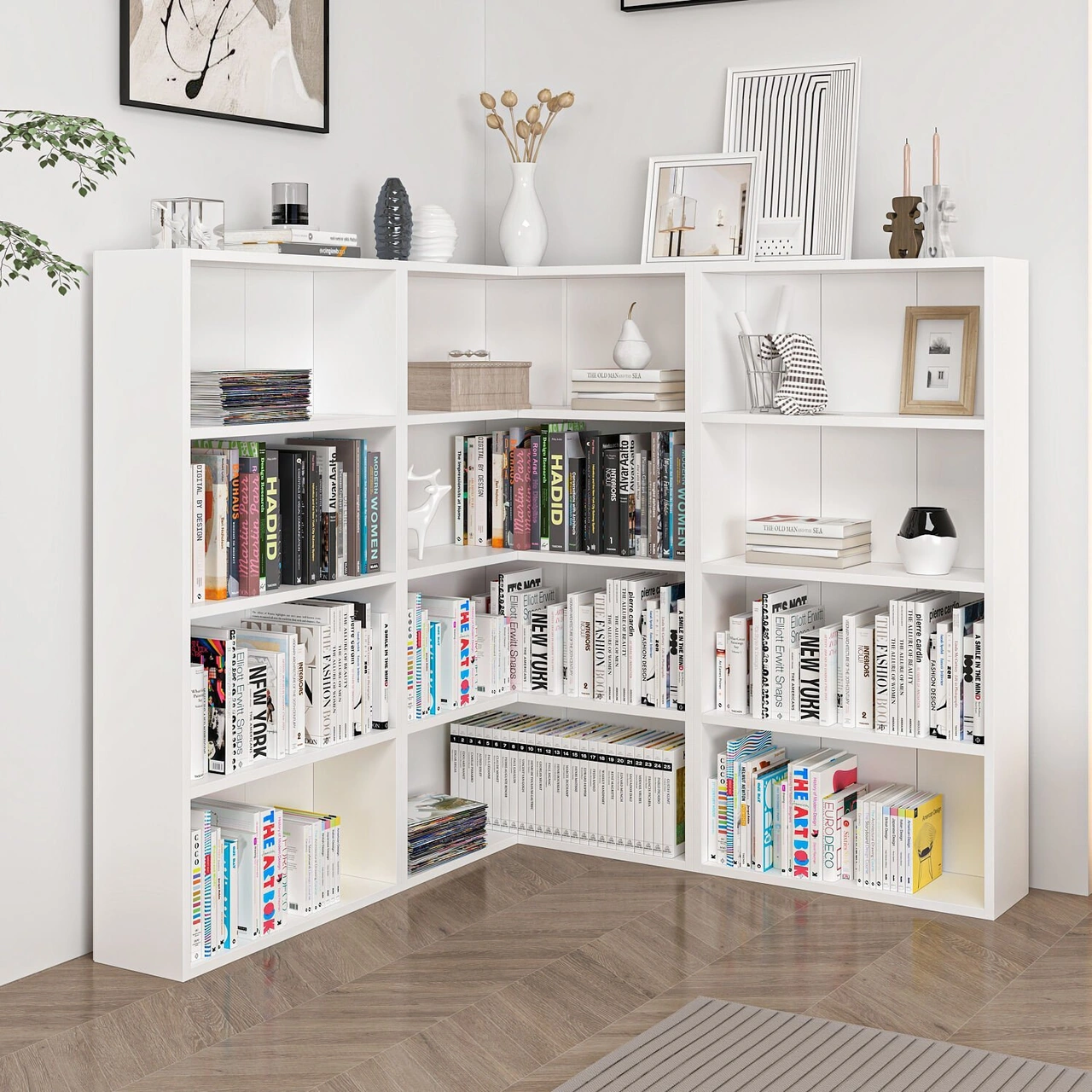 Adel Köşe Set 3 - Beyaz Beyaz