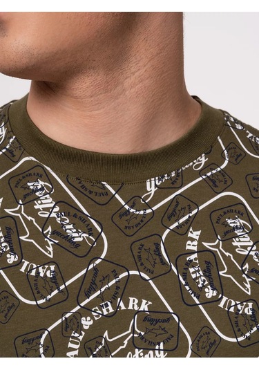 Paul Shark Baskılı Tişört 235257339 Khakı