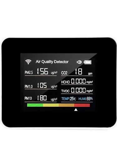 Ebitda Tuya Wi-fi Hava Kalitesi Ölçer 13'ü 1 Arada Beyaz Beyaz