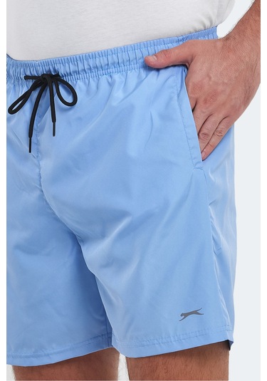Slazenger Reno 2 Li Set Erkek Cepli Deniz Şortu Şort Gri - Mavi