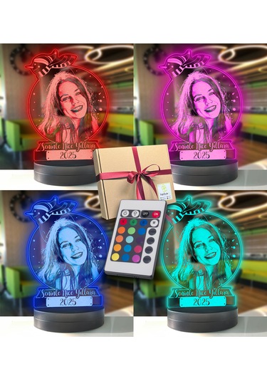 Sevgiliye Yılbaşı Hediyesi Sevgiliye Özel Resimli Kar Küresi 3d L