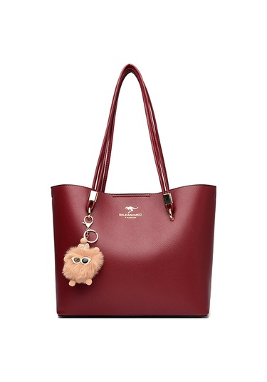 Basit Retro Kadın Çantası Tote Çanta Yeni Büyük Kapasiteli Omuz Çantası Yüksek Kaliteli Büyük Çanta Koltuk Altı Çantası Kırmızı Ana Resim Rengi Diğer