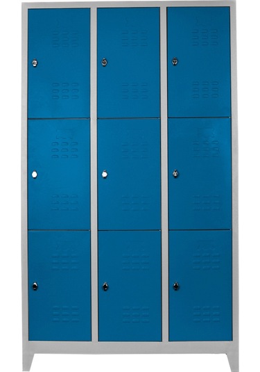 Jessan Ofis 9 lu Eko Soyunma Dolabı Gri-Mavi