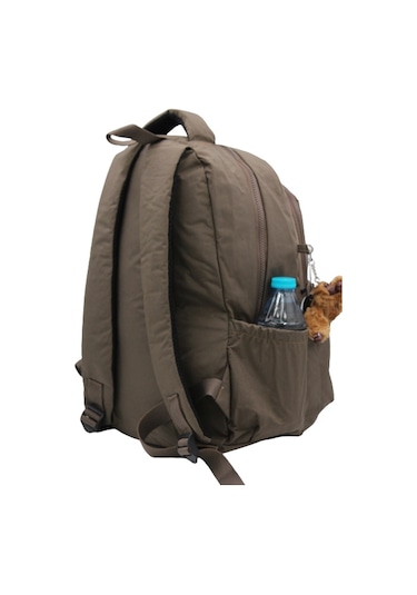 Krinkıl Su Geçirmez Kumaş Unisex Okul Çantası 2200 Vizon