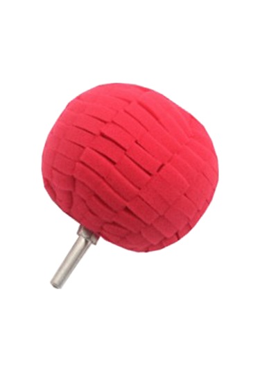 Gajeena Motorlu Matkap Uyumlu 80mm Sponge Fırça, Araç Jant Ve Ampul Temizliği İçin Pürüzsüz Parlatma Aksesuarı, Kırmızı