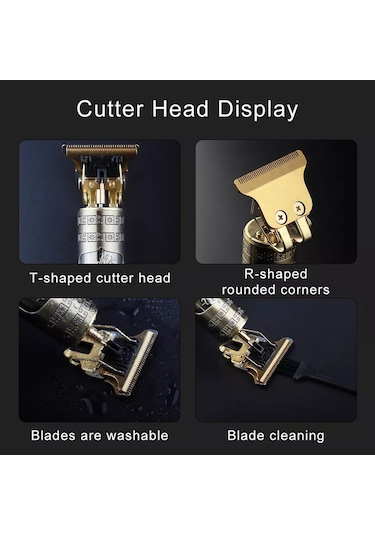 Vintage T9 Dragon Profesyonel Şarjlı Çok Fonksiyonlu Tıraş Makinesi