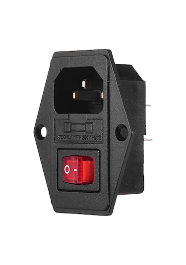 Qingmipy 3d Yazıcı Aksesuarı: Kombine Güç Anahtarı, Sigorta İçerir, 10a 250v, Cr-10 Ve Ender-3 Serileri İçin Uygun, Siyah