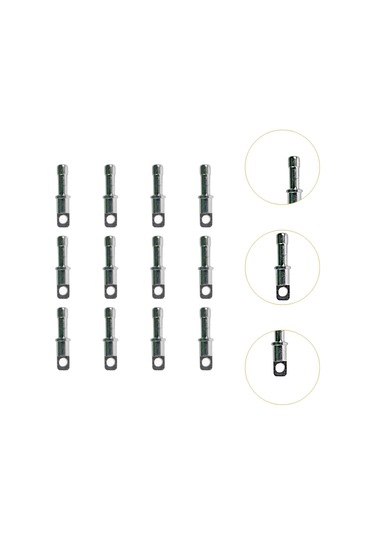 Homyl 8,5 Mm/0.33 Inç Çadır Kutupları Için Yedek 12'li-paket Gümüş