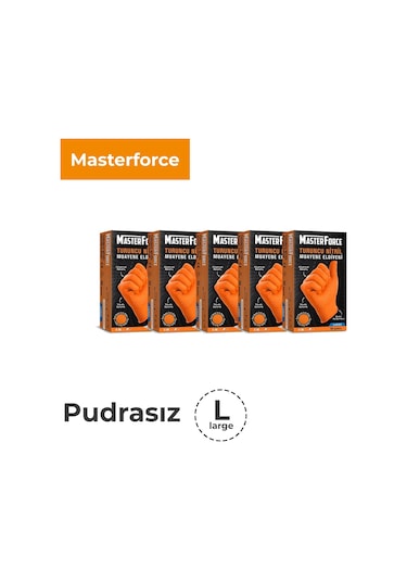 Haspet Masterforce Extra Kalın Turuncu Nitril 5 Paket