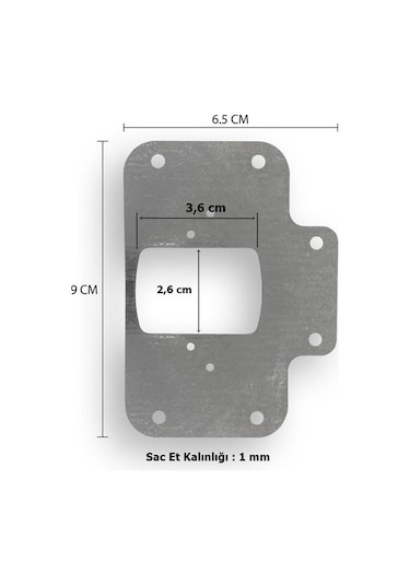 6 Adet Dolap Menteşe Tamir Sacı Seti