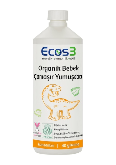 Ecos3 Organik Bebek Çamaşır Seti 2'li